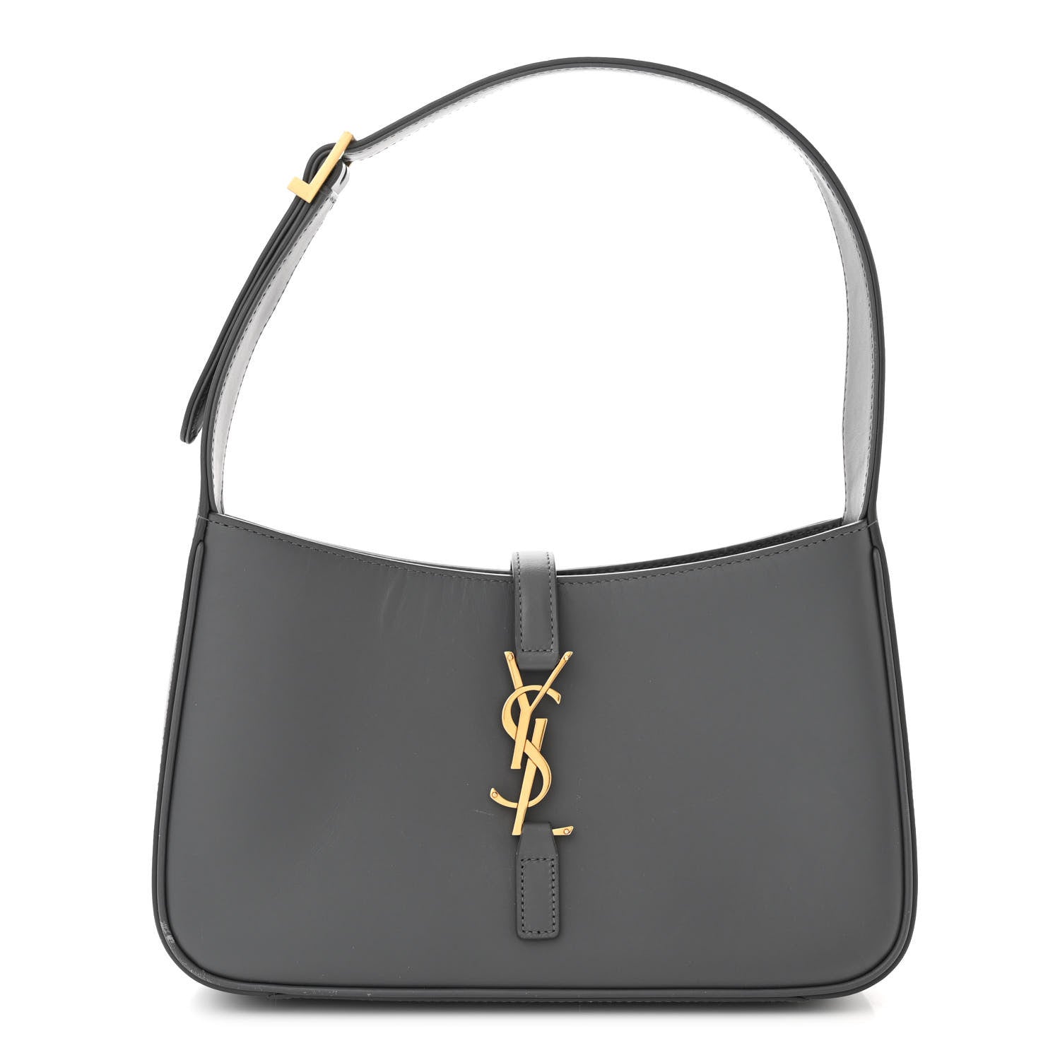 Saint Laurent Smooth Calfskin Le 5 A 7 Hobo Storm 1 of 15