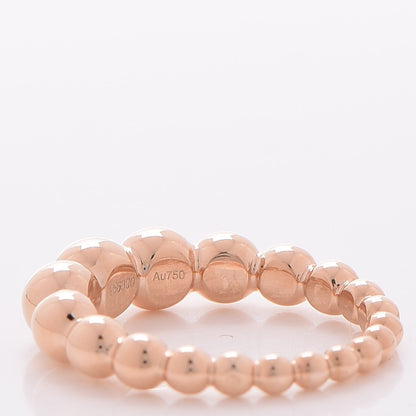 Van Cleef & Arpels 18K Rose Gold Perlee Pearls of Gold Variation Ring 53 6.5 3 of 7