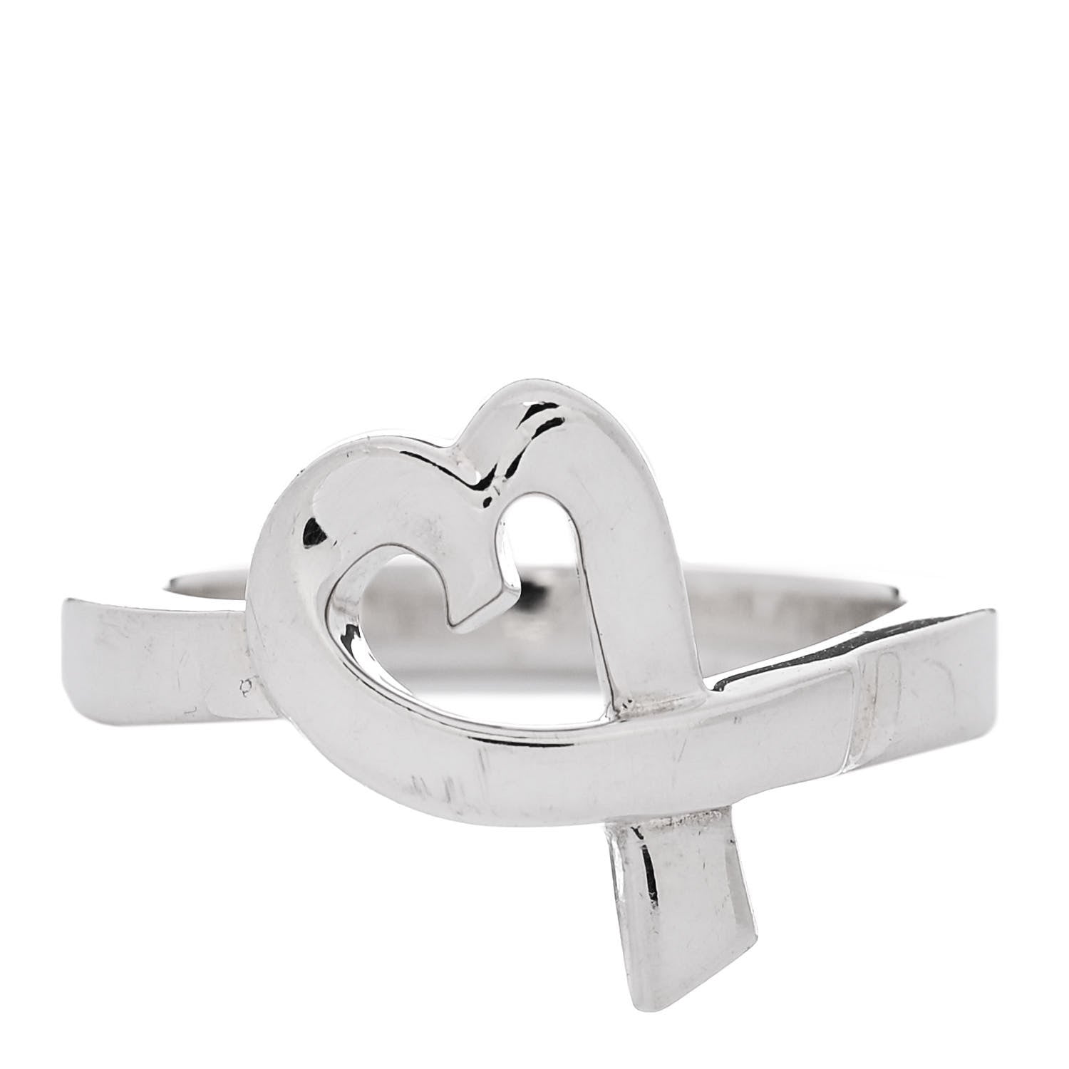 Tiffany Sterling Silver Paloma Picasso Loving Heart Ring 56 7.5 1 of 5