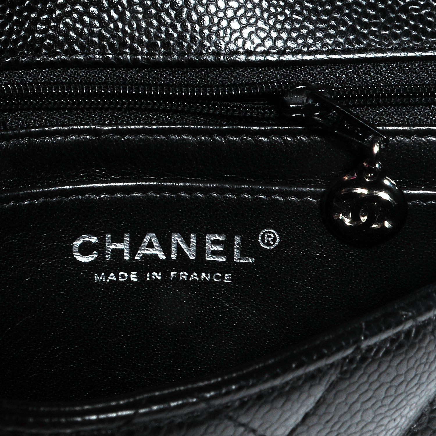 Chanel Caviar Quilted Mini Square Flap Bag Black 8 of 9
