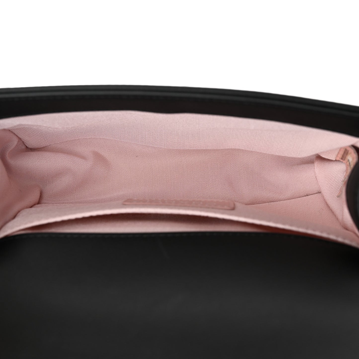 Calfskin Pearl Chevron Small Boy Flap Black