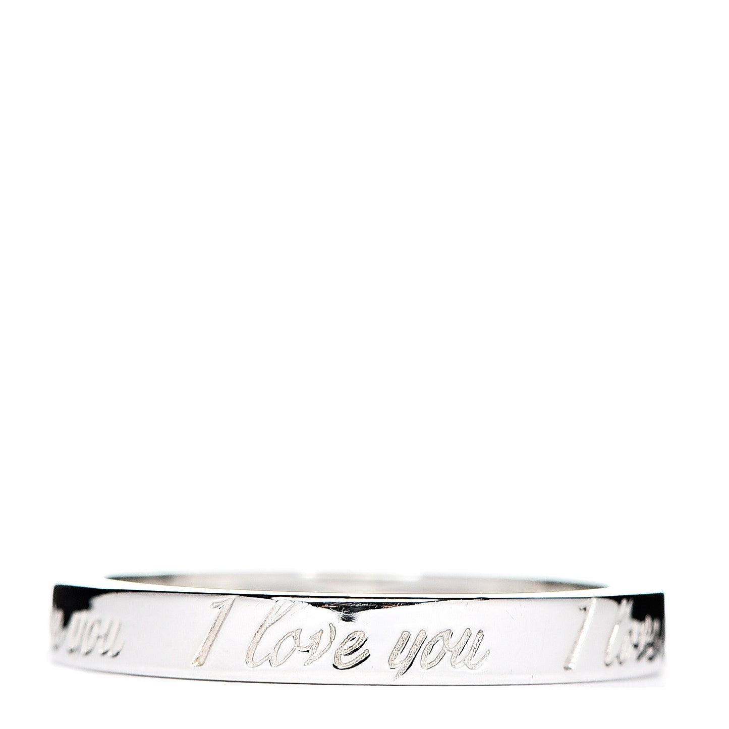 Sterling Silver I Love You Band Ring 51 5.75