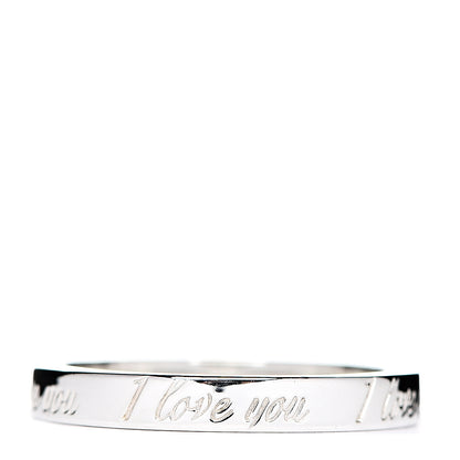 Tiffany Sterling Silver I Love You Band Ring 51 5.75 1 of 4