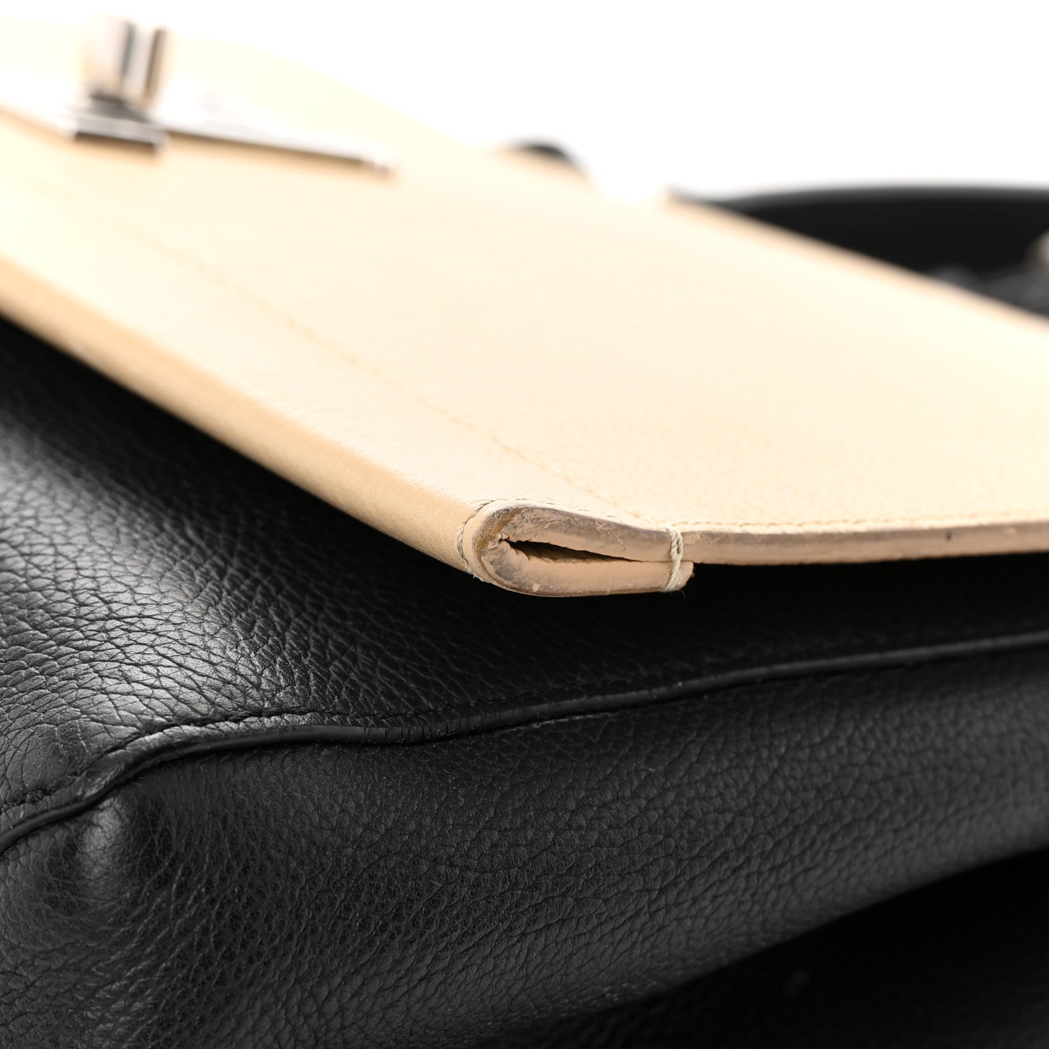 Louis Vuitton Soft Calfskin Lockme II Top Handle Vanille Black 16 of 23