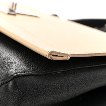 Louis Vuitton Soft Calfskin Lockme II Top Handle Vanille Black 16 of 23