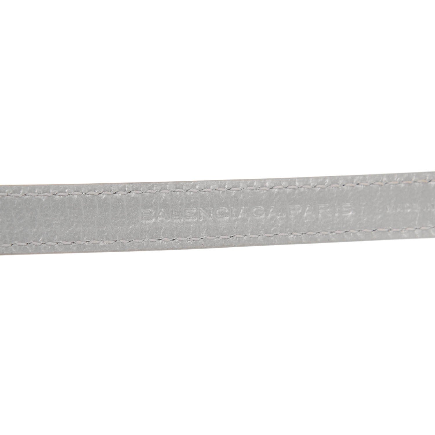 Balenciaga Agneau Arena Classic Hardware Triple Tour M Bracelet Gris Aluminum 4 of 6