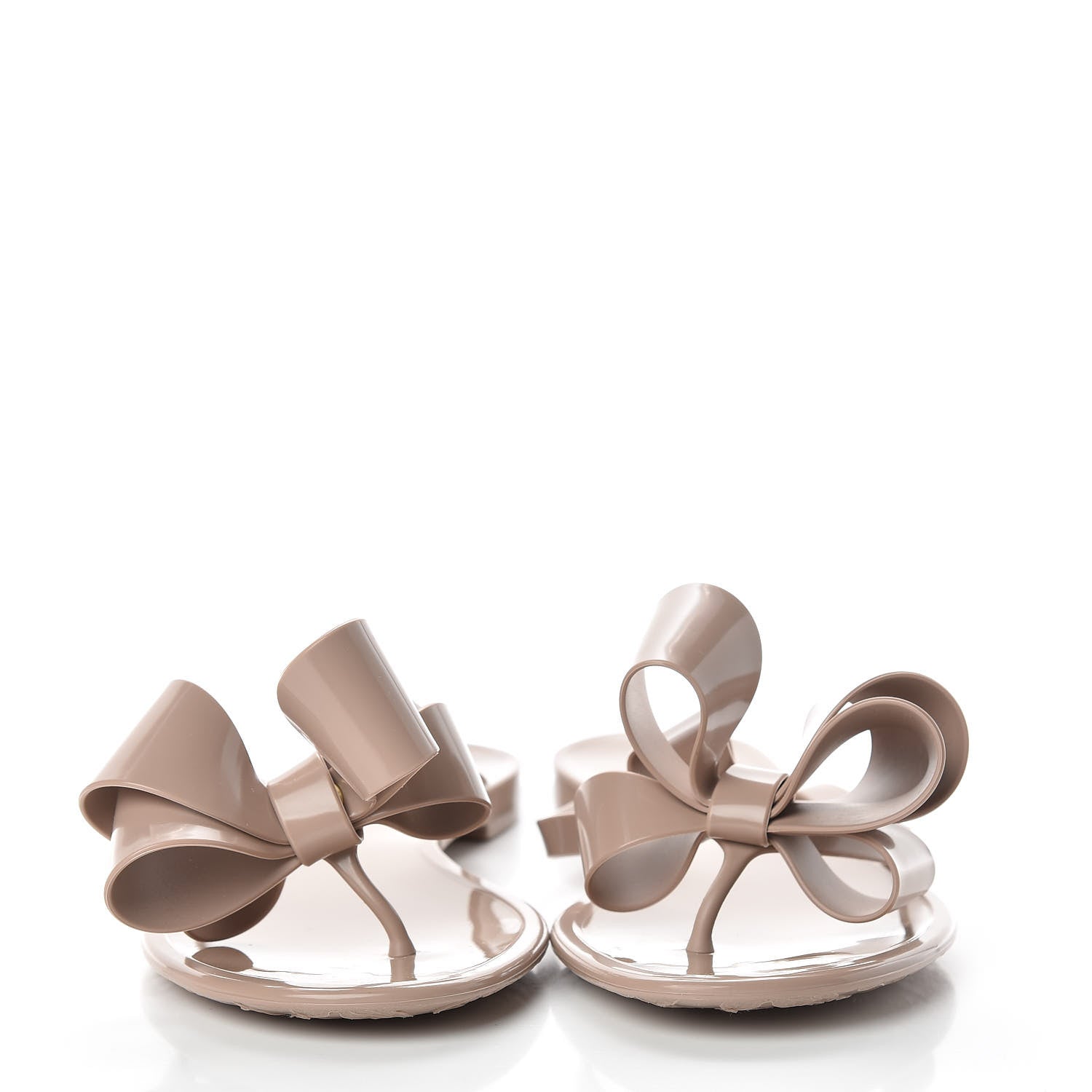 Valentino Garavani PVC Jelly Bow Thong Sandals 37 Poudre 2 of 8