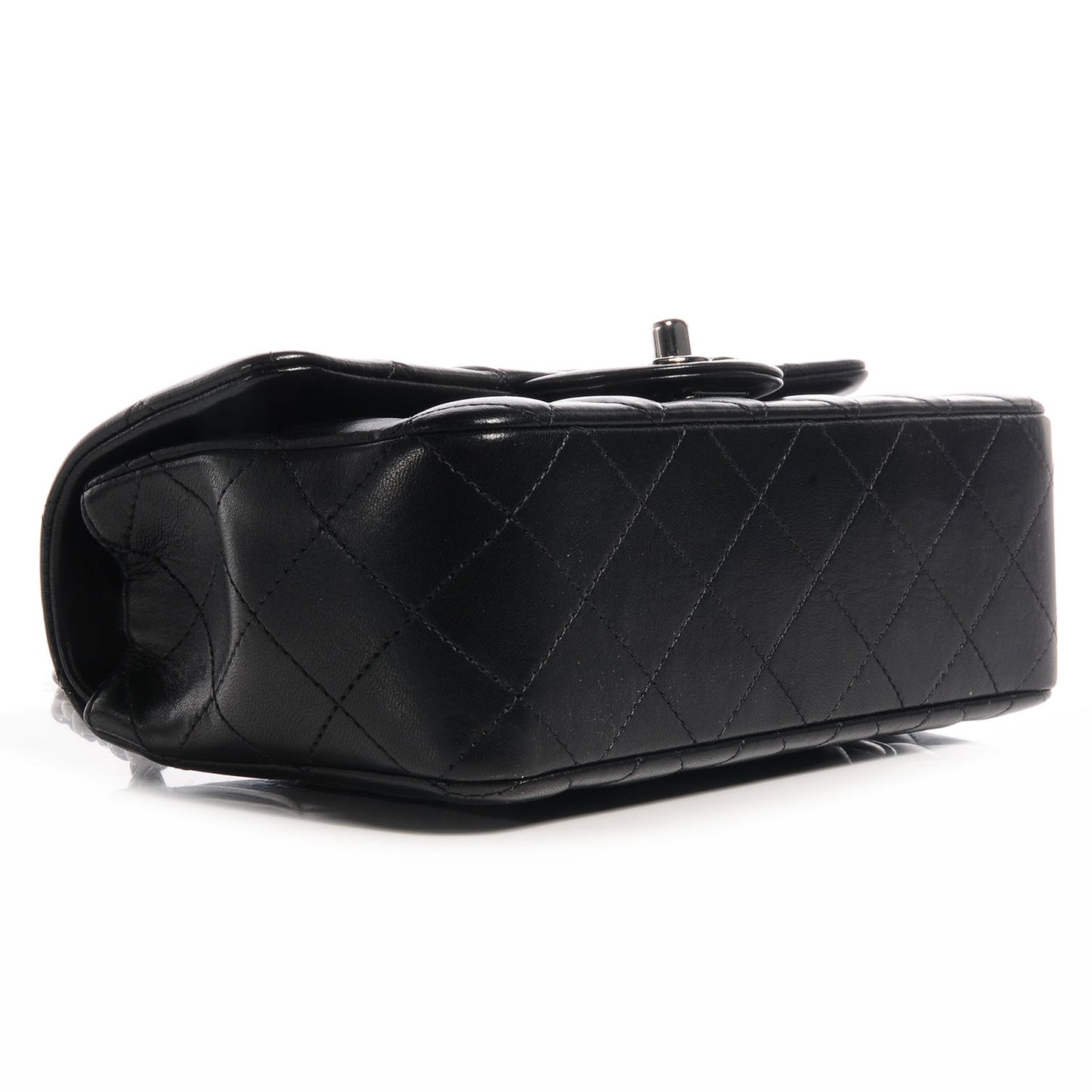 Lambskin Quilted Mini Flap Black