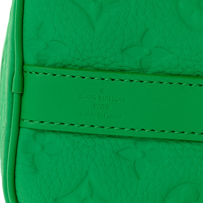 Louis Vuitton Monogram Taurillon Keepall Bandouliere 25 Minty Green 4 of 6