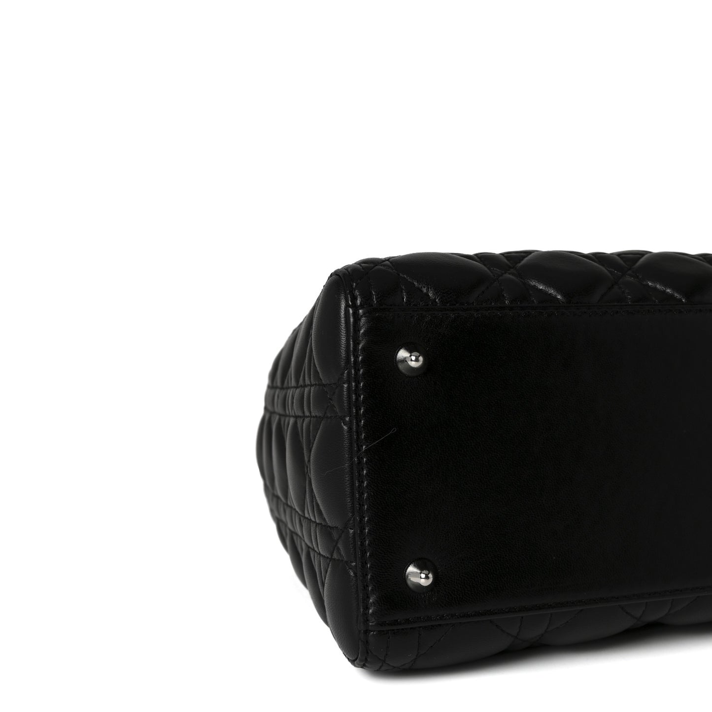 Lambskin Cannage Medium Lady Dior Black