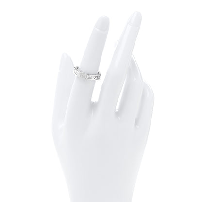Bulgari 18K White Gold Diamond B.Zero1 Essential Band Ring 53 6.5 2 of 5