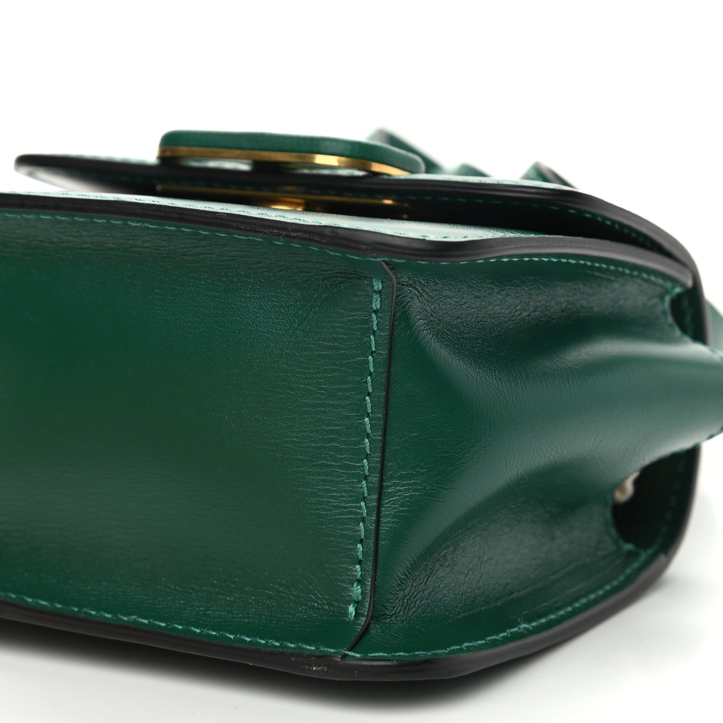 Smooth Calfskin Micro VSling Shoulder Bag Green