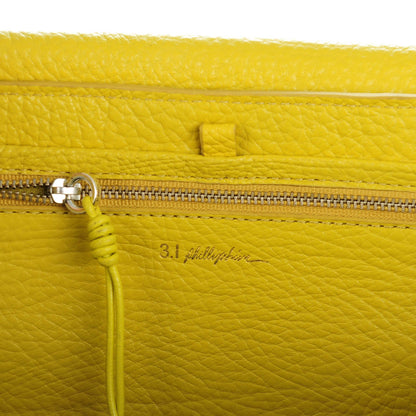 3.1 Phillip Lim 3.1 Calfskin Large Pashli Satchel Lemon Yellow 16 of 17