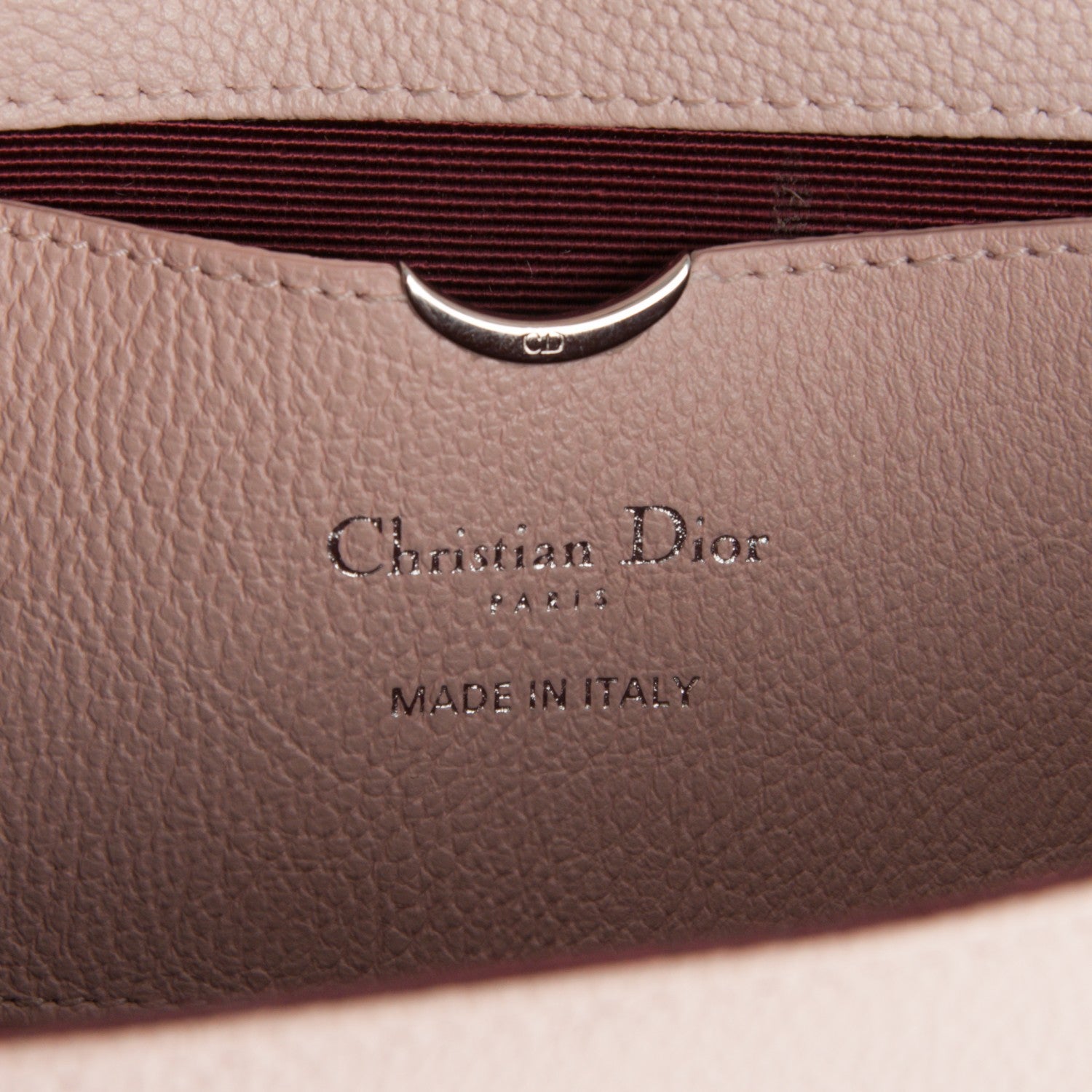 Christian Dior Grained Calfskin Diorama Pochette Nude 6 of 6