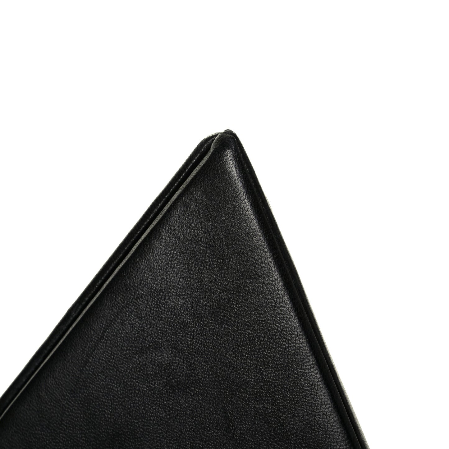 Lambskin Pyramid Clutch Black