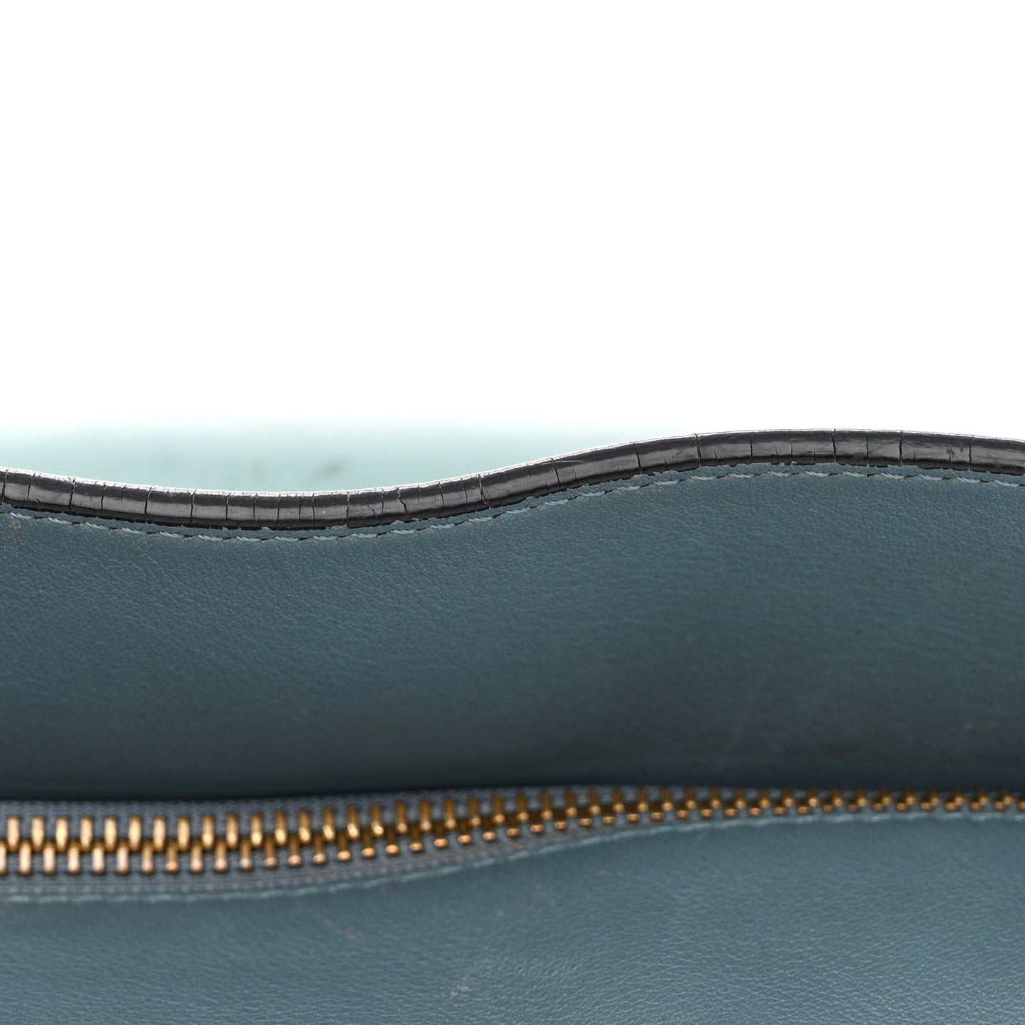 Calfskin Medium Puzzle Bag Aqua