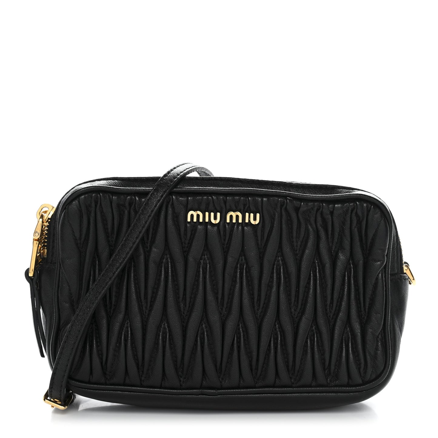 Nappa Matelasse Crossbody Black