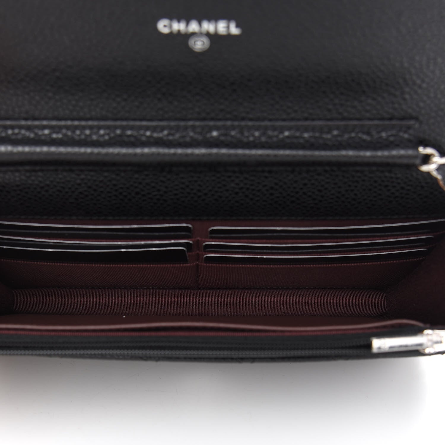 Chanel Caviar Quilted Wallet On Chain WOC Black 5 of 10