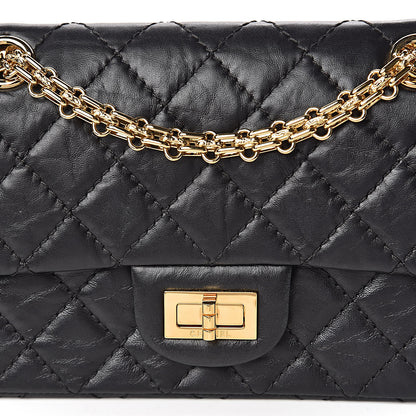 Chanel Aged Calfskin Quilted 2.55 Reissue 224 Flap Black 10 of 15