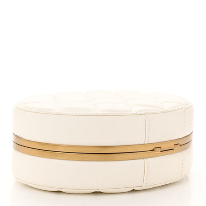 Chanel Lambskin Round Clutch With Chain White 4 of 12