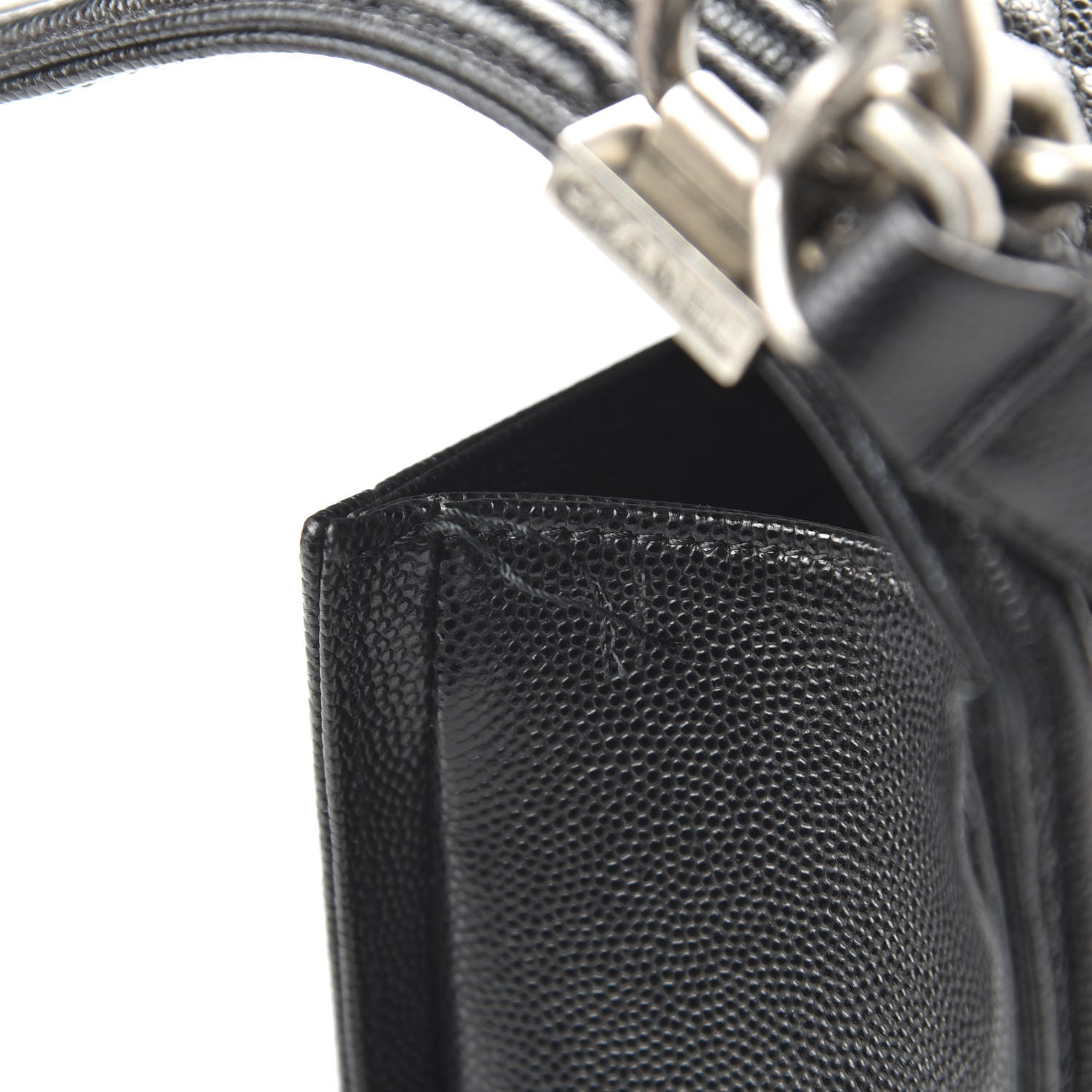 Chanel Caviar Quilted New Medium Boy Flap Black 11 of 12