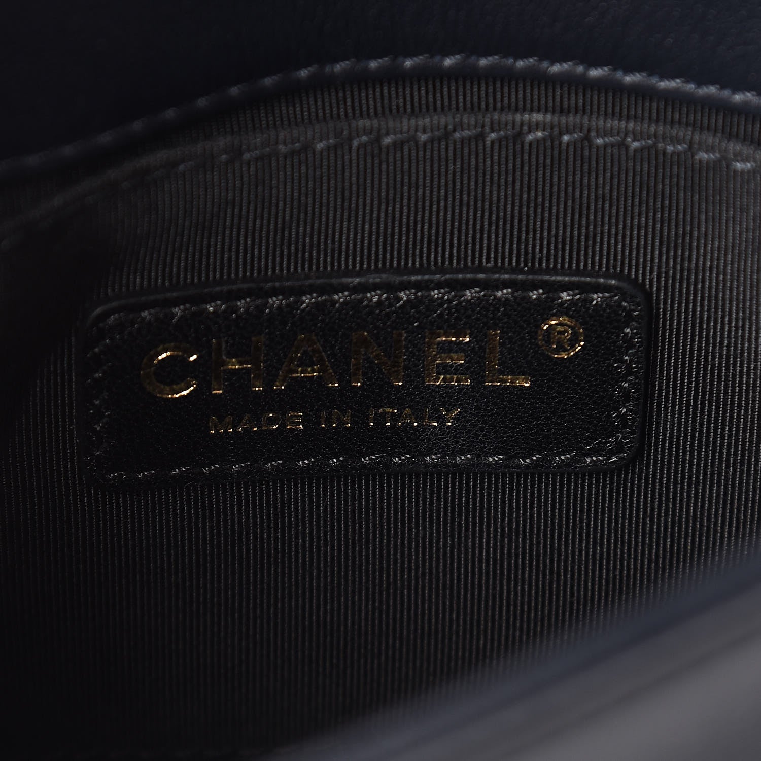 Chanel Lambskin Quilted Graphic Mini Flap Bag Navy Black 6 of 10