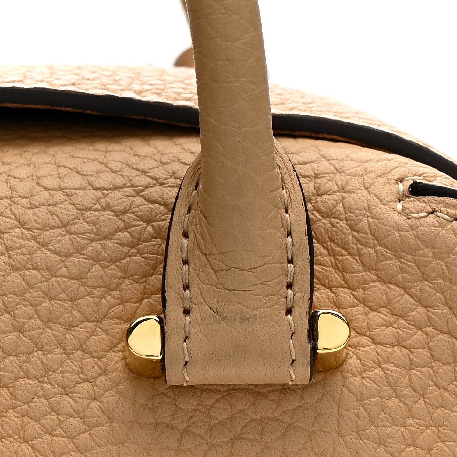 Delvaux Taurillon Soft Nano Cool Box Satchel Latte 1784419