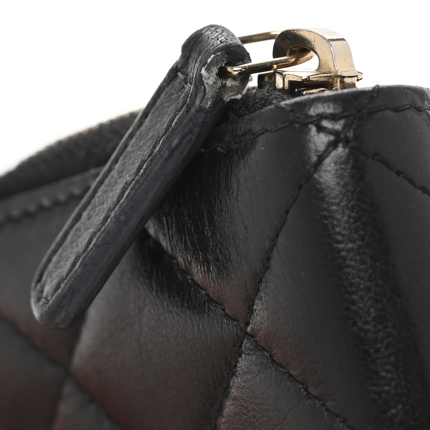 Chanel Lambskin Quilted Compact Zipped Wallet Black 10 of 11