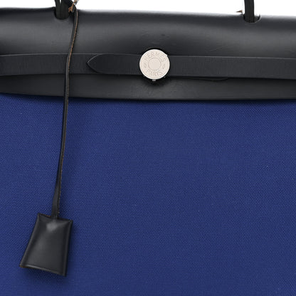 Hermes Toile Vache Hunter Herbag Zip 31 PM Bleu Electrique Bleu Indigo 10 of 12