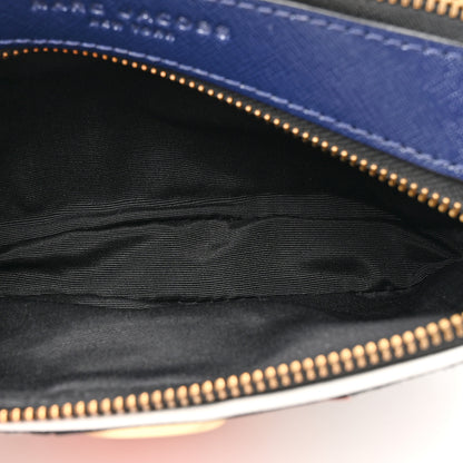 Marc Jacobs Glitter Calfskin Snake Embossed Snapshot Camera Bag Navy Silver Red 6 of 10