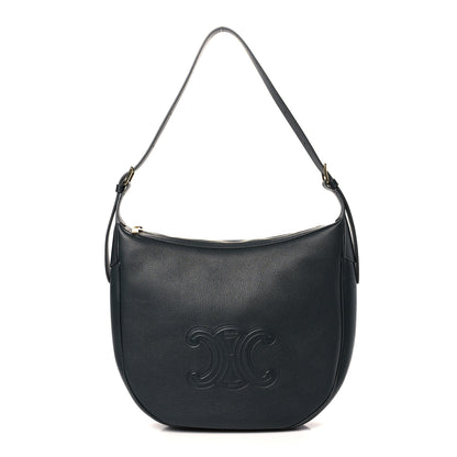 Celine Calfskin Triomphe Heloise Shoulder Bag Slate Grey 1 of 8