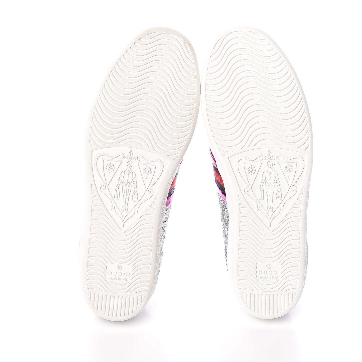 Glitter Web Womens Ace Sneakers 39.5 Silver