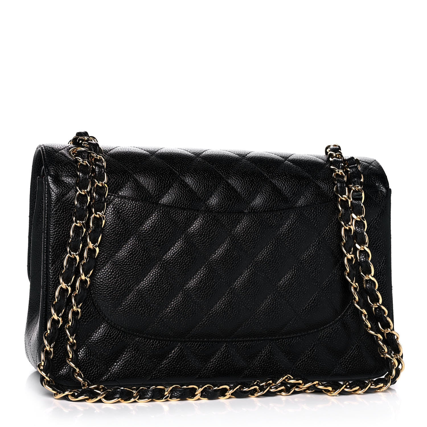 Chanel Caviar Quilted Jumbo Double Flap Black 2 of 13