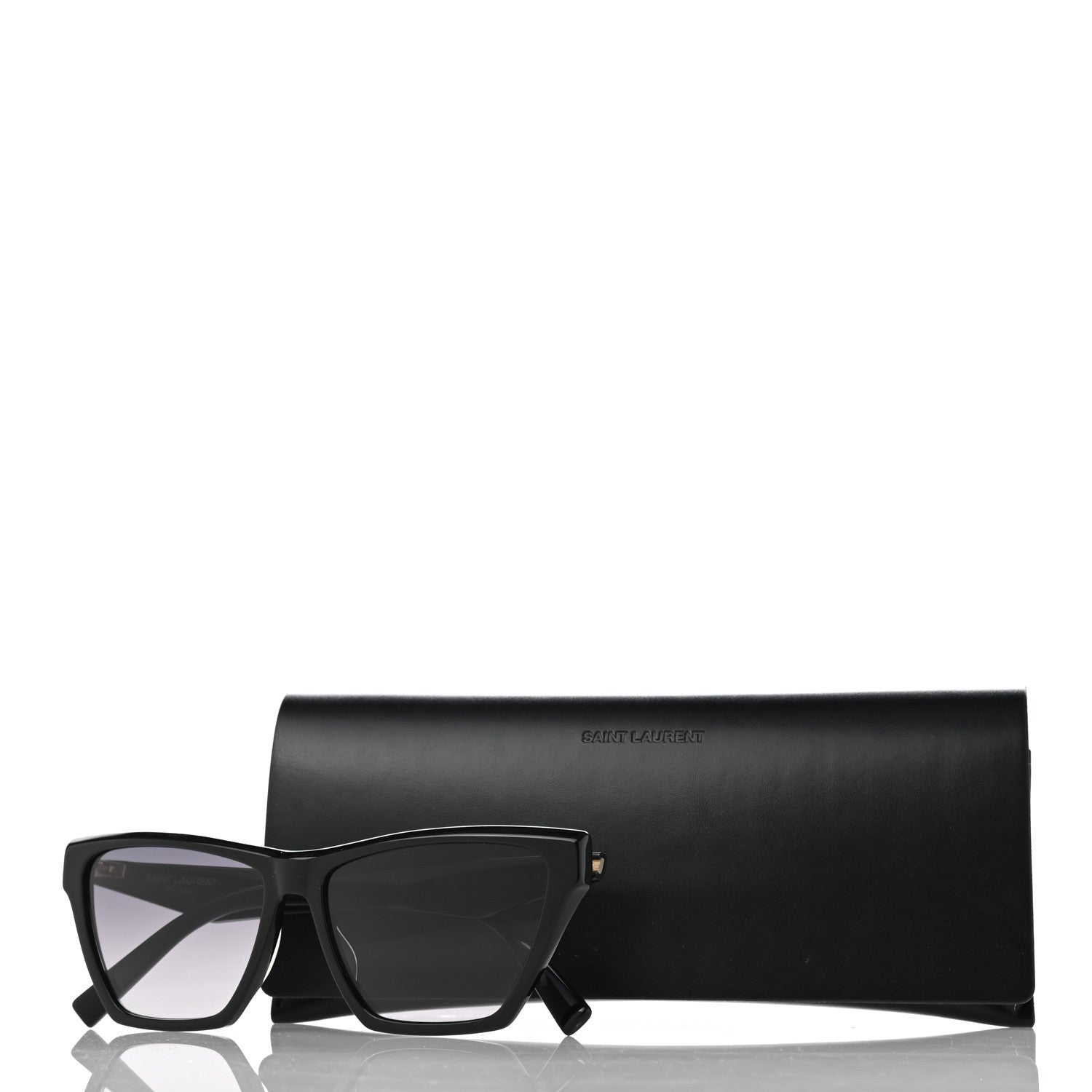 Saint Laurent New Wave SLM103 Kate Cat Eye Sunglasses Black 8 of 8