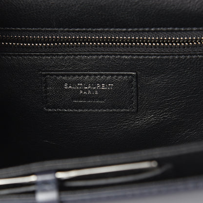 Saint Laurent Calfskin Medium Babylone Navy 5 of 8