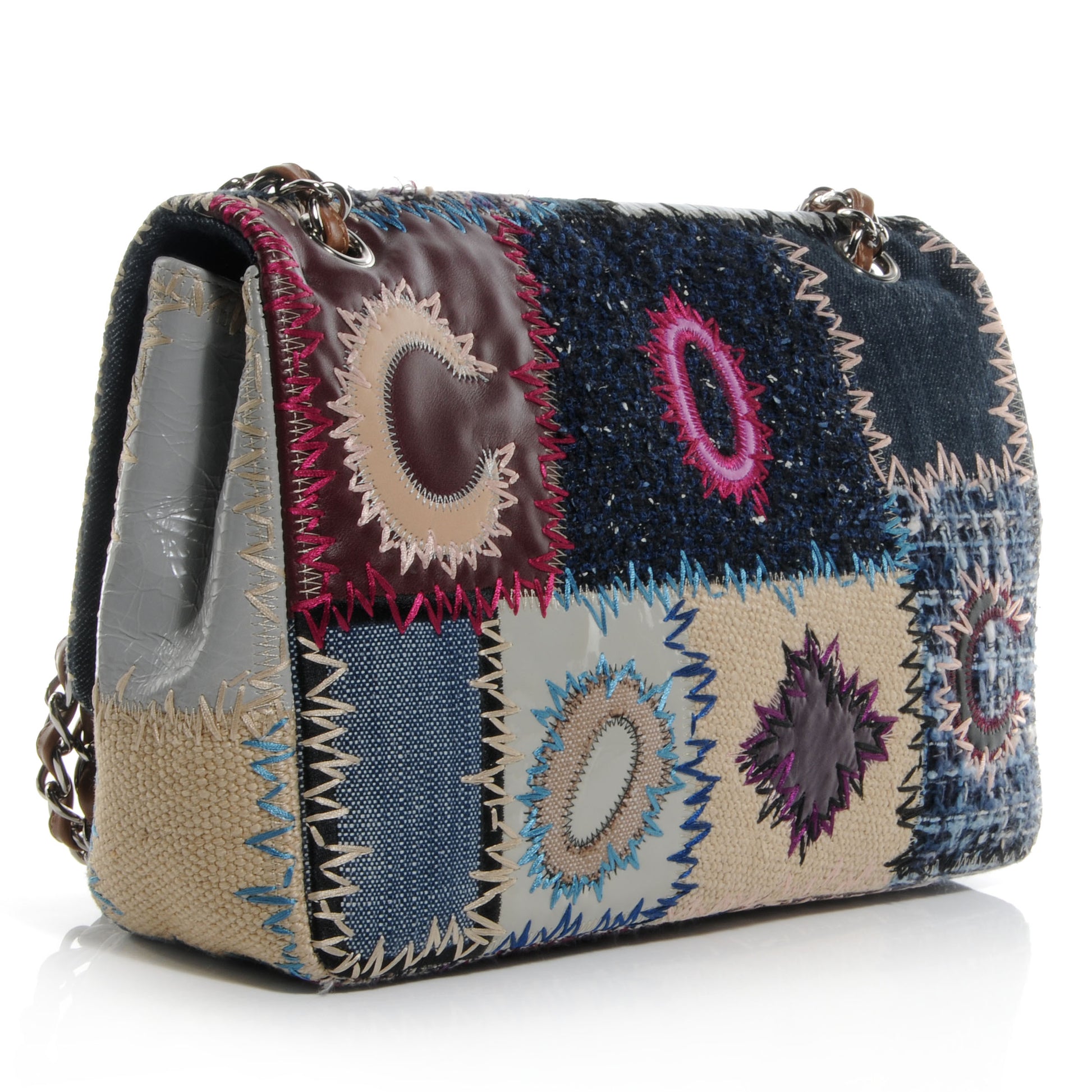 Chanel Patchwork Jumbo Single Flap 3 of 8