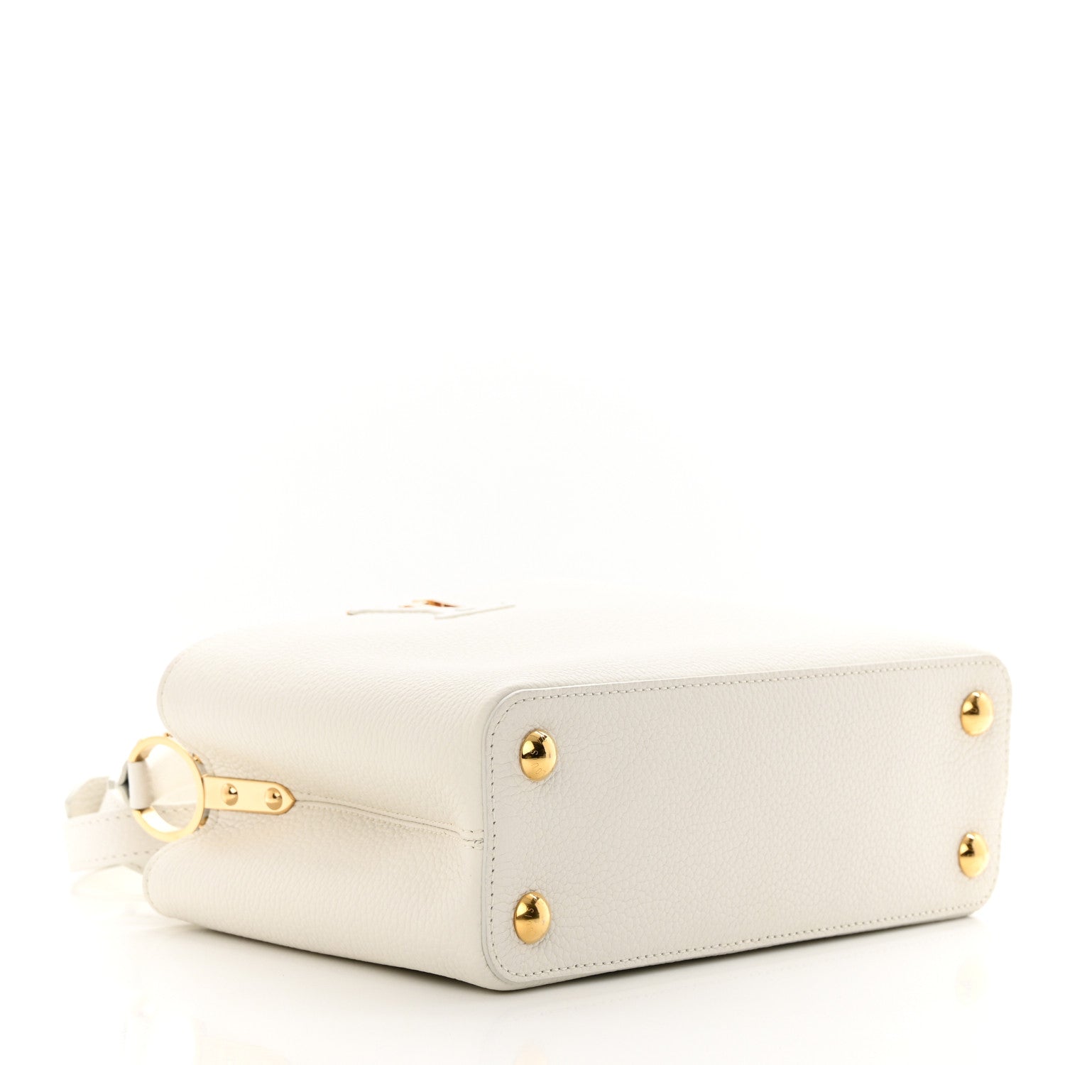 Louis Vuitton Taurillon Capucines BB Snow 4 of 10