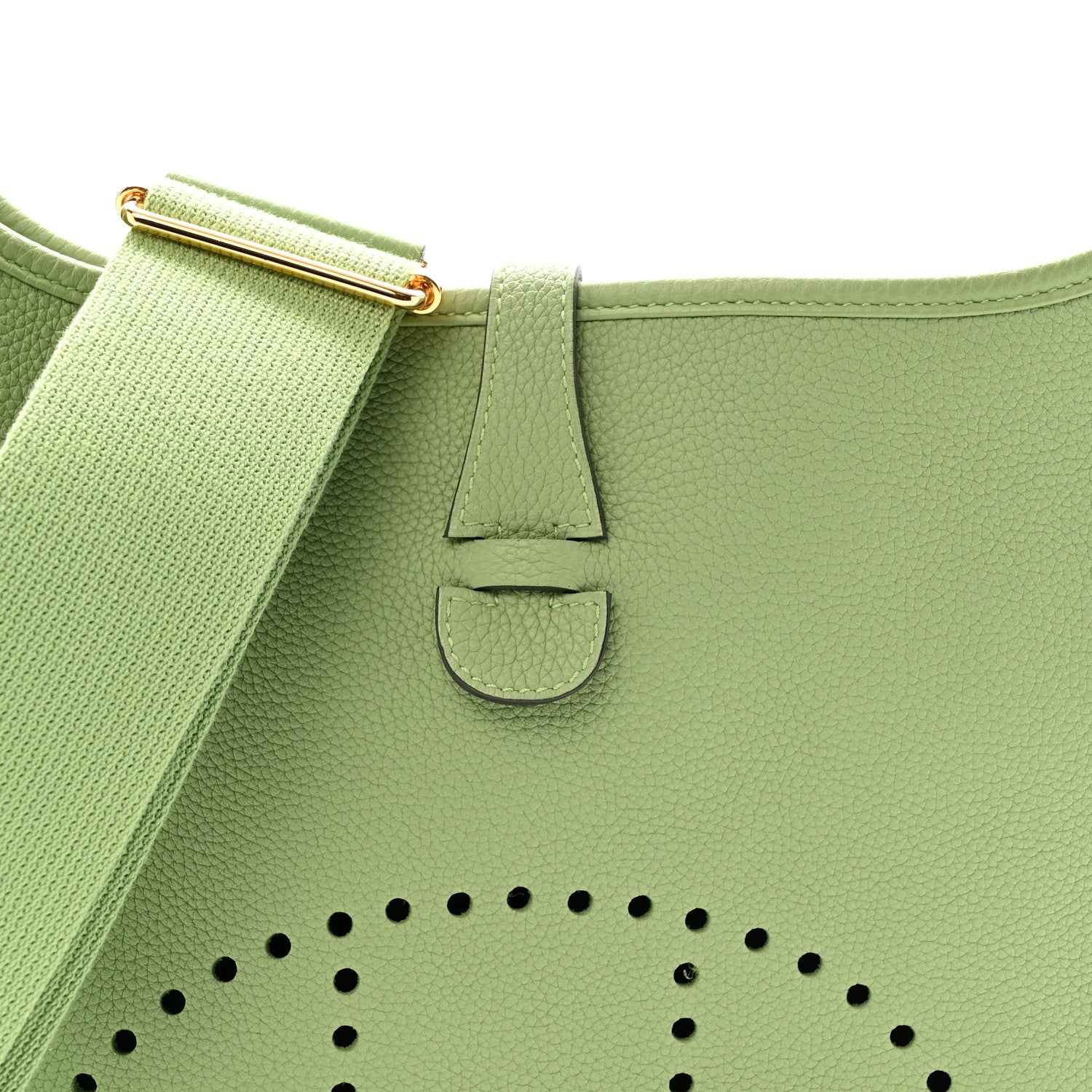 Hermes Taurillon Maurice Evelyne III PM Vert Criquet 8 of 12