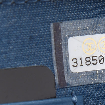 Chanel Denim Quilted CC Pearl Crush Camera Case Blue 7 of 9