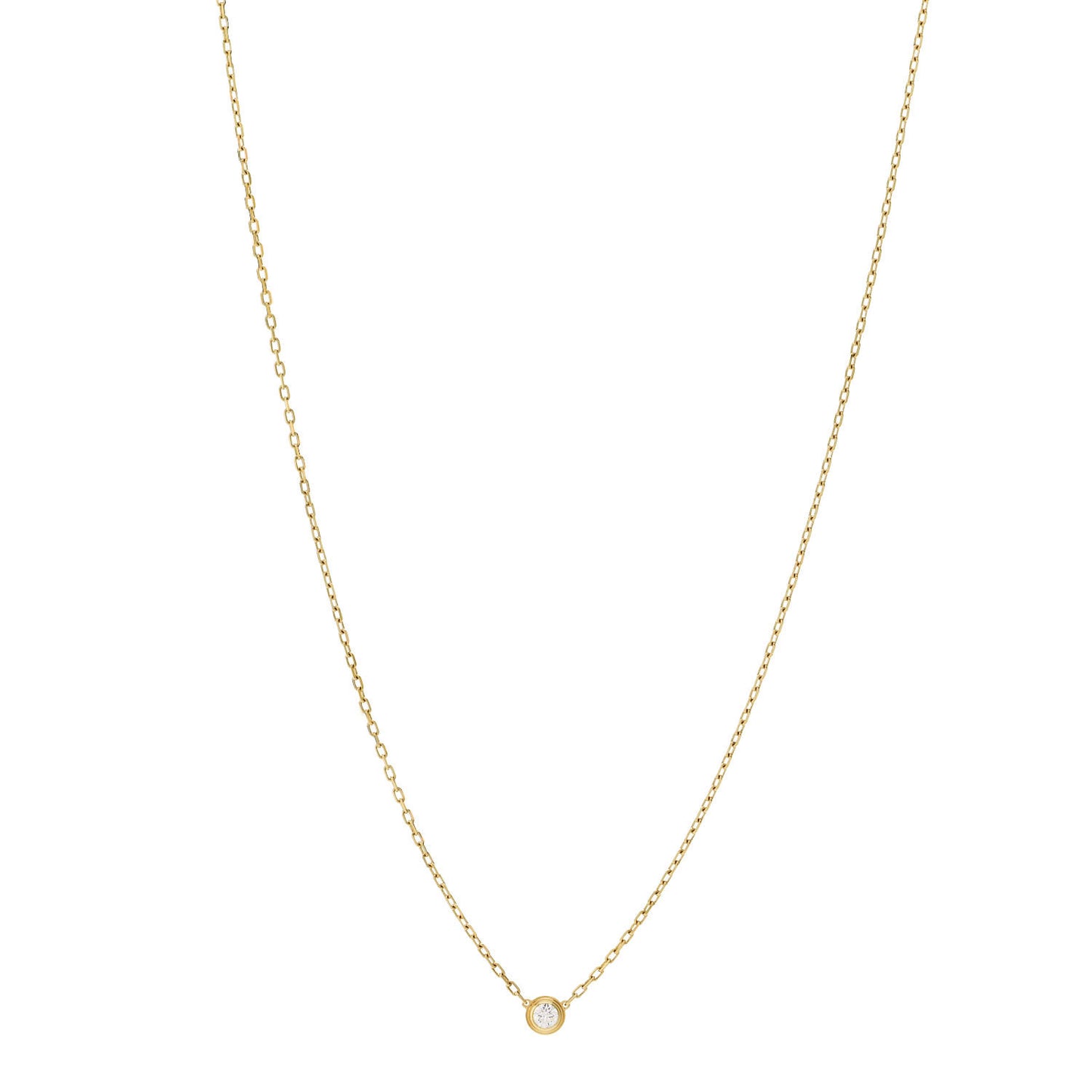 18K Yellow Gold Diamond SM D'Amour Pendant Necklace