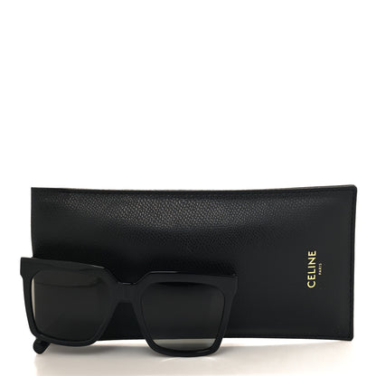 Celine Acetate Polarized Oversized Sunglasses CL4055IN Black 7 of 7