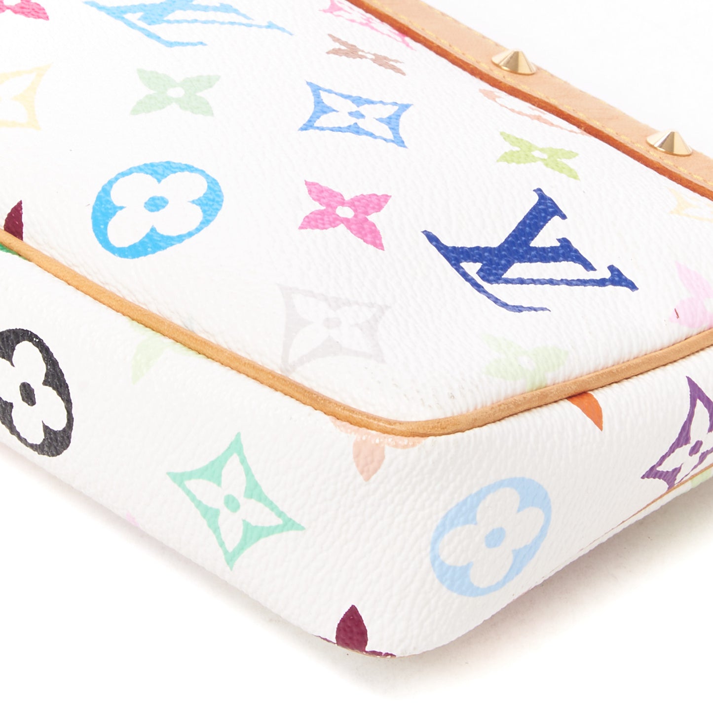 Monogram Multicolor Pochette Accessories White