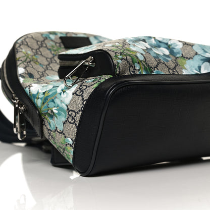Gucci GG Supreme Monogram Blooms Small Day Backpack Blue 8 of 9