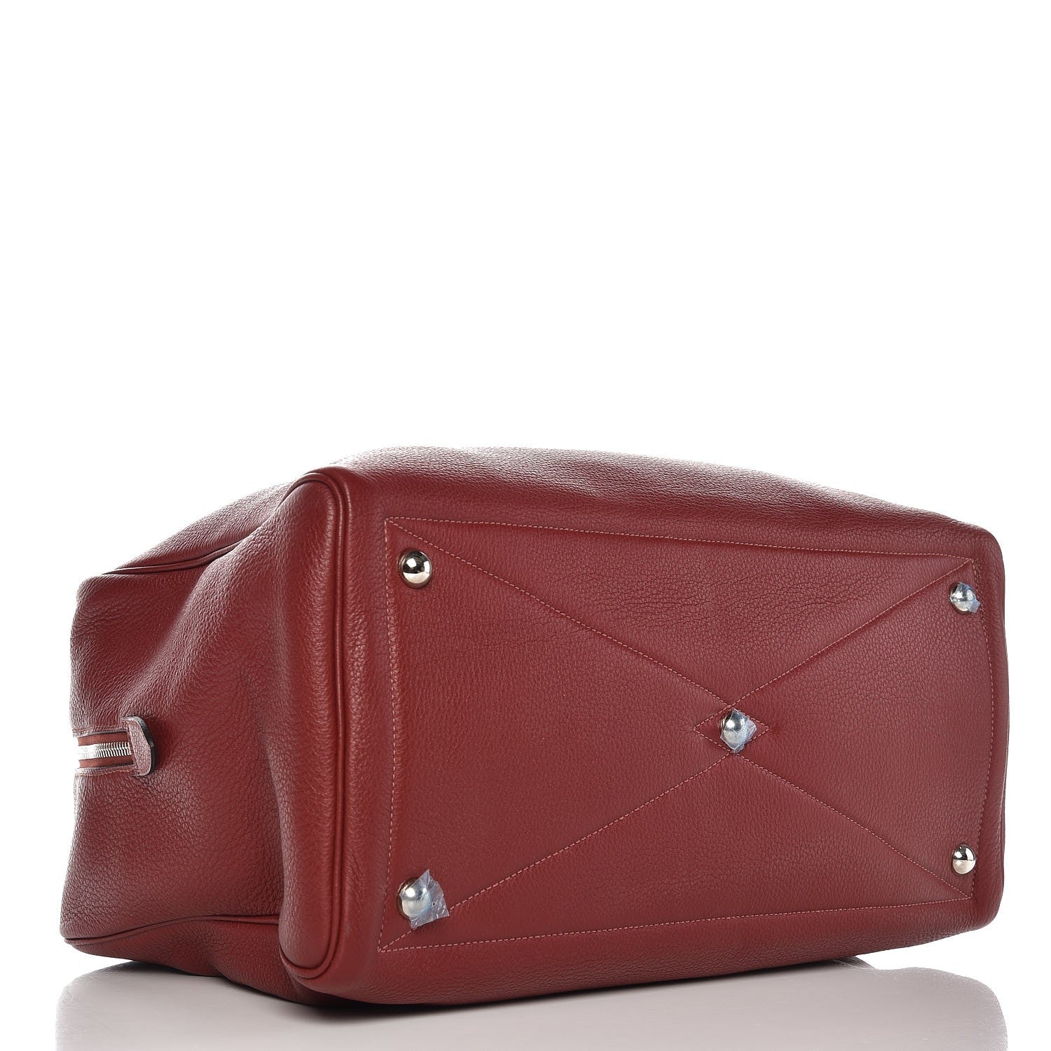 Hermes Taurillon Clemence Victoria II 43 Travel Rouge H 4 of 6