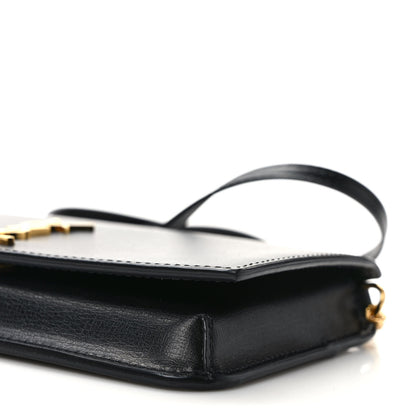 Saint Laurent Smooth Calfskin Monogram Phone Holder Crossbody Black 8 of 9