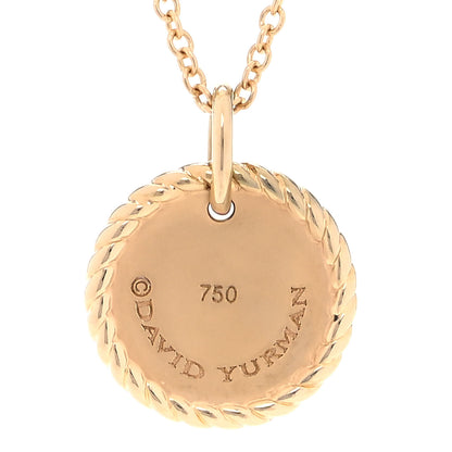 David Yurman 18K Yellow Gold Diamond Yellow Sapphire Cable Collectibles Moon and Stars Pendant Necklace 3 of 5