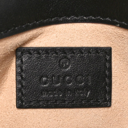 Gucci Calfskin Matelasse Monochrome GG Marmont Chain Belt Bag Black 6 of 10