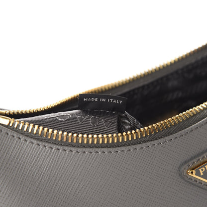 Prada Saffiano Re-Edition 2005 Shoulder Bag Marmo 9 of 11