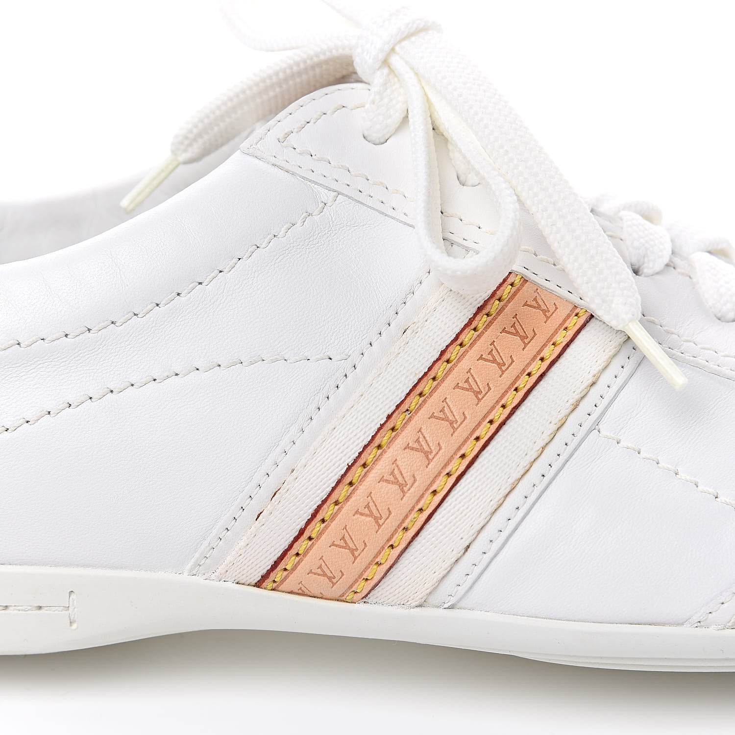 Louis Vuitton Calfskin Sneakers 39.5 White 8 of 9