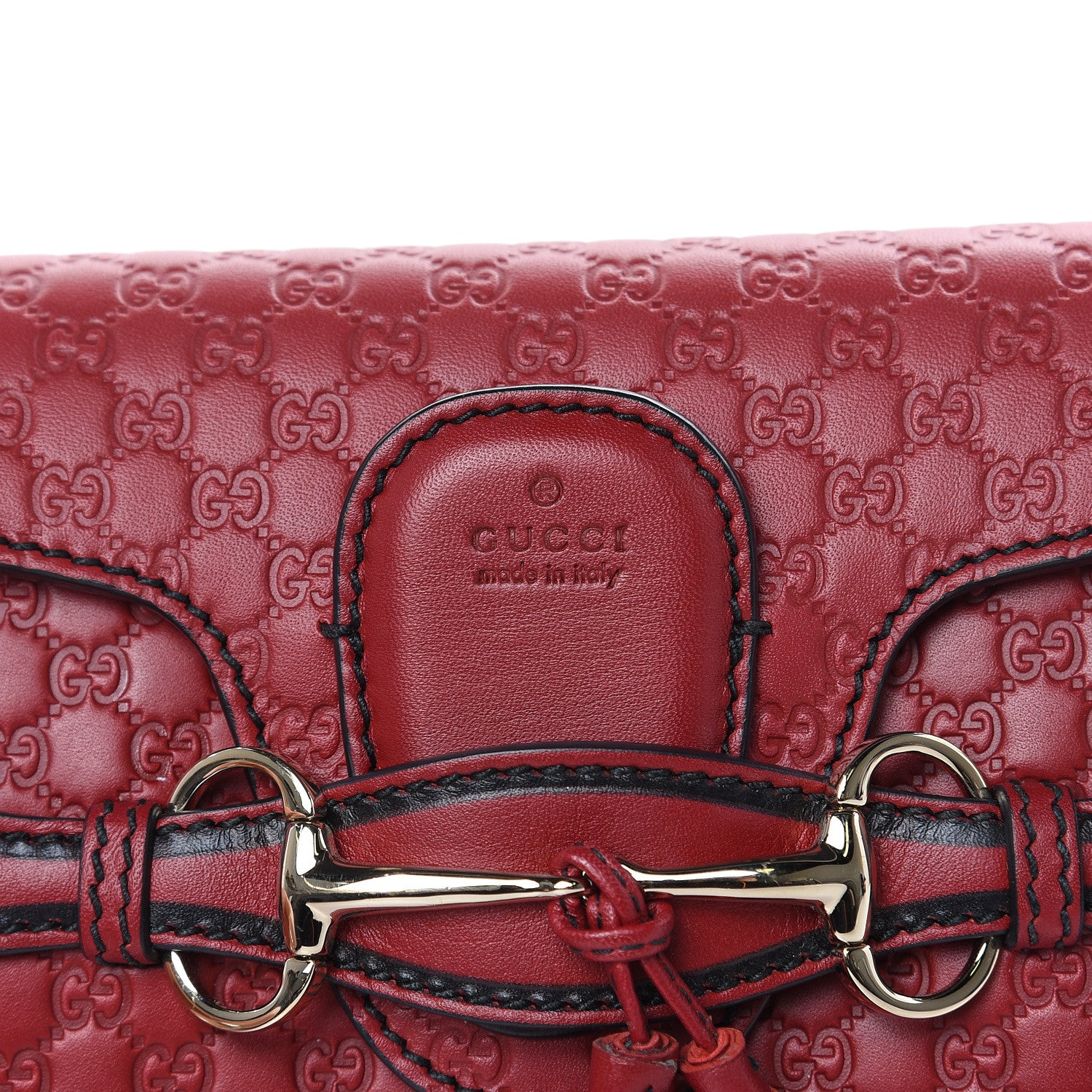 Gucci Soft Microguccissima Mini Emily Chain Shoulder Bag Rosso 8 of 12